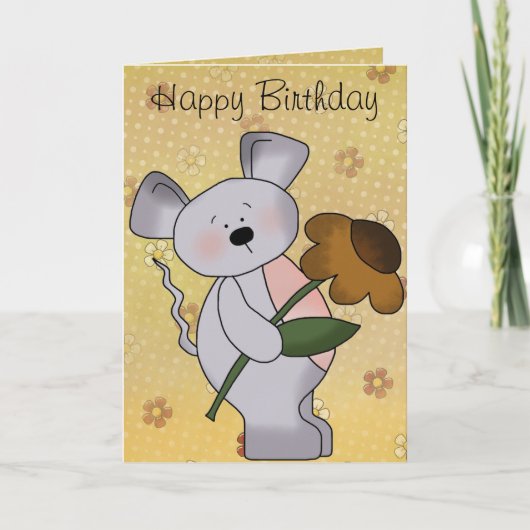 De Muis Bithday van het land Kaart (Voorkant)
