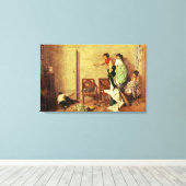 De muis canvas afdruk (Insitu (Houten vloer))