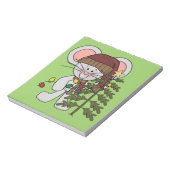 De Muis die van Kerstmis Boom verfraaien Notitieblok (Linkerzijde)