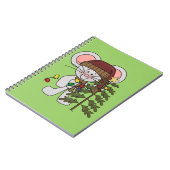De Muis die van Kerstmis Boom verfraaien Notitieboek (Linkerzijde)