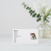 De Muis die van Kerstmis Boom verfraaien Visitekaartje (Staand voorkant)