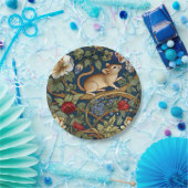 De muis en bloemen Art nouveau Papieren Bordje (Feest)