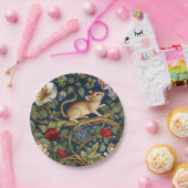 De muis en bloemen Art nouveau Papieren Bordje (Feest)