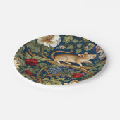 De muis en bloemen Art nouveau Papieren Bordje (Gekanteld)