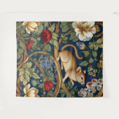De muis en bloemen Art nouveau Wandkleed (Voorkant (horizontaal))