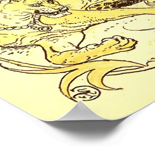 De muis en de leeuw Walter Crane Poster (Hoek)