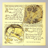De muis en de leeuw Walter Crane Poster (Voorkant)
