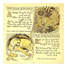 De muis en de leeuw Walter Crane