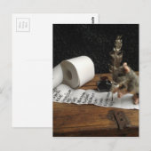 De muis en haar 'lijst doen' briefkaart (Voorkant / Achterkant)