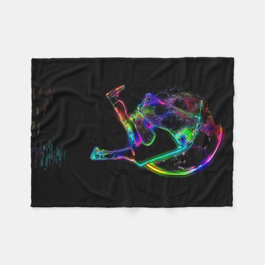 De muis scoot - Scooter Champ Fleece Deken (Voorkant (Horizontaal))