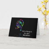 De muis scoot - Scooter Champ Kaart (Gele Bloem)