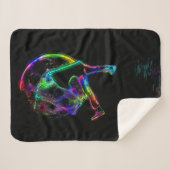 De muis scoot - Scooter Champ Sherpa Deken (Voorkant (horizontaal))