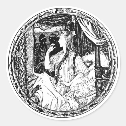 De muis steelt de ring van de prinses sticker (Voorkant)