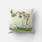 De muis van de Brambles-kunst van Alissa Hansen  Kussen (Achterkant)