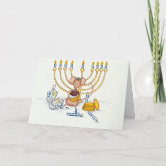 De Muis van de Chanoeka Feestdagen Kaart