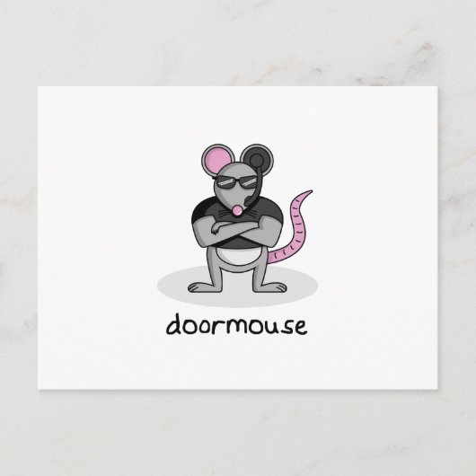 De Muis van de deur Briefkaart (Voorkant)