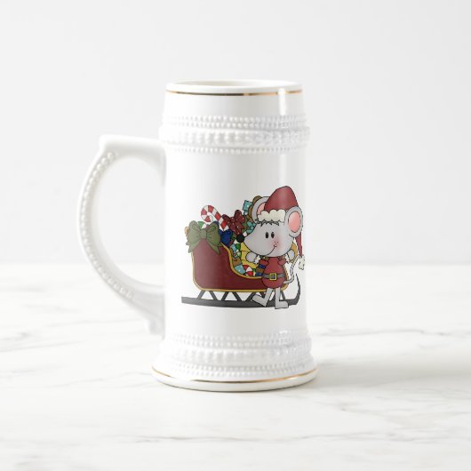 De Muis van de kerstman met Slee Bierpul (Links)