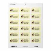 De Muis van de kerstman met Slee Etiket (Full Sheet)