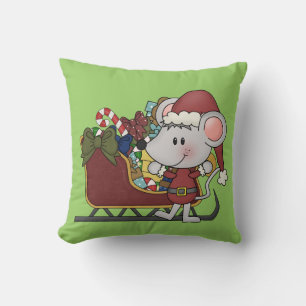 De Muis van de kerstman met Slee Kussen