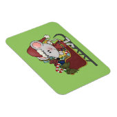 De Muis van de kerstman met Slee Magneet (Rechterzijde)