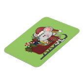 De Muis van de kerstman met Slee Magneet (Linkerzijde)