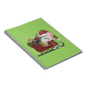 De Muis van de kerstman met Slee Notitieboek (Rechterzijde)
