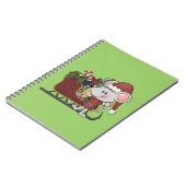 De Muis van de kerstman met Slee Notitieboek (Linkerzijde)