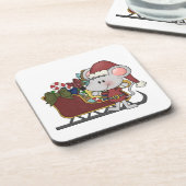 De Muis van de kerstman met Slee Onderzetter (Linkerzijde)