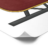 De Muis van de kerstman met Slee Poster (Hoek)