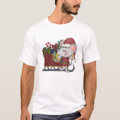 De Muis van de kerstman met Slee T-shirt (Voorkant)