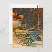 De muis van de stad en de landmuis briefkaart (Voorkant / Achterkant)