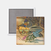 De muis van de stad en de landmuis magneet (Voorkant / Achterkant)