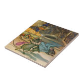 De muis van de stad en de landmuis tegeltje (Zijkant)