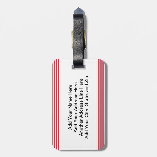 De Muis van Kerstmis en Bagagelabel (Achterkant verticaal)