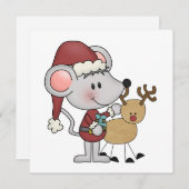 De Muis van Kerstmis en Feestdagenkaart (Voorkant / Achterkant)