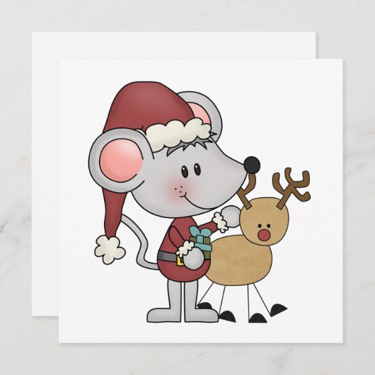 De Muis van Kerstmis en Feestdagenkaart (Voorkant / Achterkant)