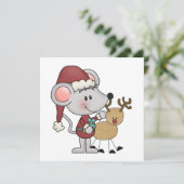 De Muis van Kerstmis en Feestdagenkaart (Staand voorkant)