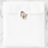 De Muis van Kerstmis en Hart Sticker (Tas)