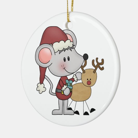 De Muis van Kerstmis en Keramisch Ornament (Links)