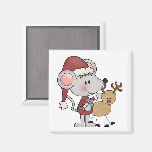 De Muis van Kerstmis en Magneet (Voorkant / Achterkant)
