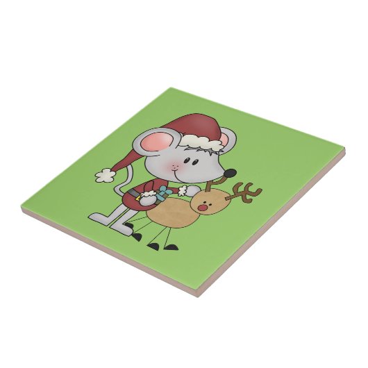 De Muis van Kerstmis en Tegeltje (Zijkant)