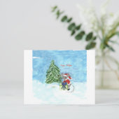 De Muis van Kerstmis Feestdagenkaart (Staand voorkant)