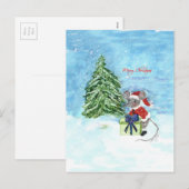 De Muis van Kerstmis Feestdagenkaart (Voorkant / Achterkant)