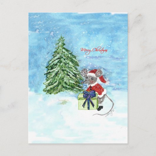 De Muis van Kerstmis Feestdagenkaart (Voorkant)