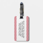 De Muis van Kerstmis in Mand Bagagelabel (Achterkant verticaal)