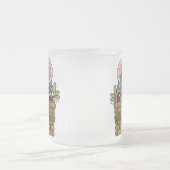 De Muis van Kerstmis in Mand Matglas Koffiemok (Center)