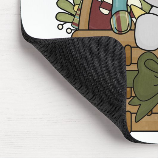 De Muis van Kerstmis in Mand Muismat (Hoek)