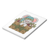 De Muis van Kerstmis in Mand Notitieblok (Linkerzijde)