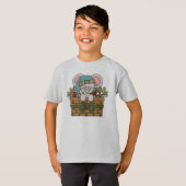 De Muis van Kerstmis in Mand T-shirt (Voorkant volledig)