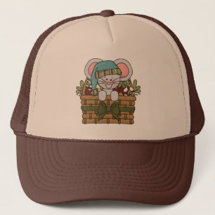 De Muis van Kerstmis in Mand Trucker Pet